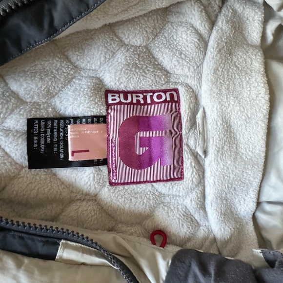 VTG BURTON Snow Ski Snowboard Hooded Jacket Parka Women L, color-block, Y2K /00s - Picture 7 of 15
